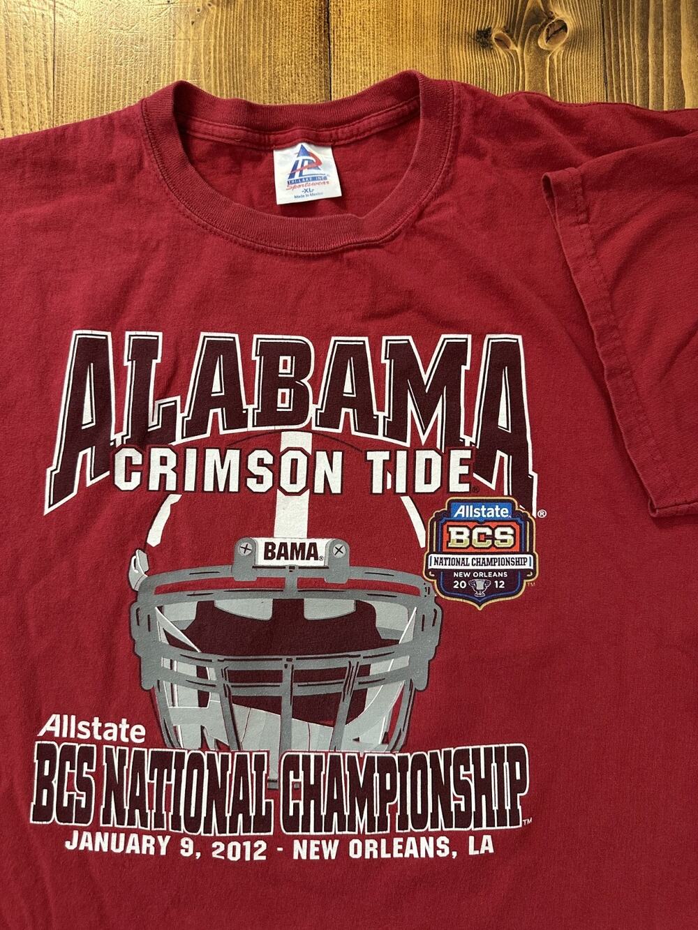 Vintage y2k Alabama Crimson Tide Football SEC 2012 Football Champions T-Shirt XL